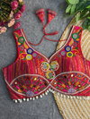 Rk Blouse Heavy Italian Silk With Gamthi & Shell Lace Pattern Blouse Wholesale Kurti In India